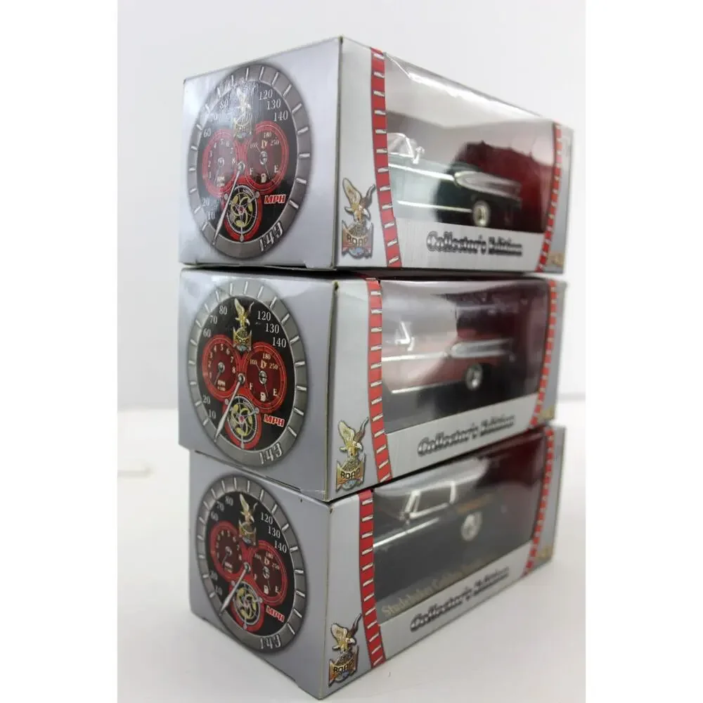 6pc Collector’s Edition Die Cast Cars •2 Studebakers •2 Edsels •2 Shelby Cobras